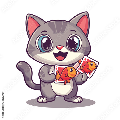 cat with a gift