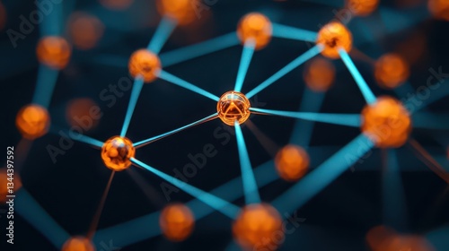 Closeup of the nanowire system in a quantum computer, connecting qubits with minimal interference photo