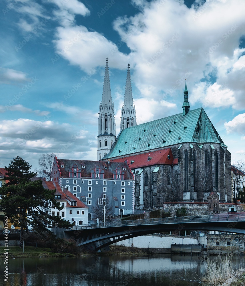 St. Peter's Church in Görlitz on the Neisse river