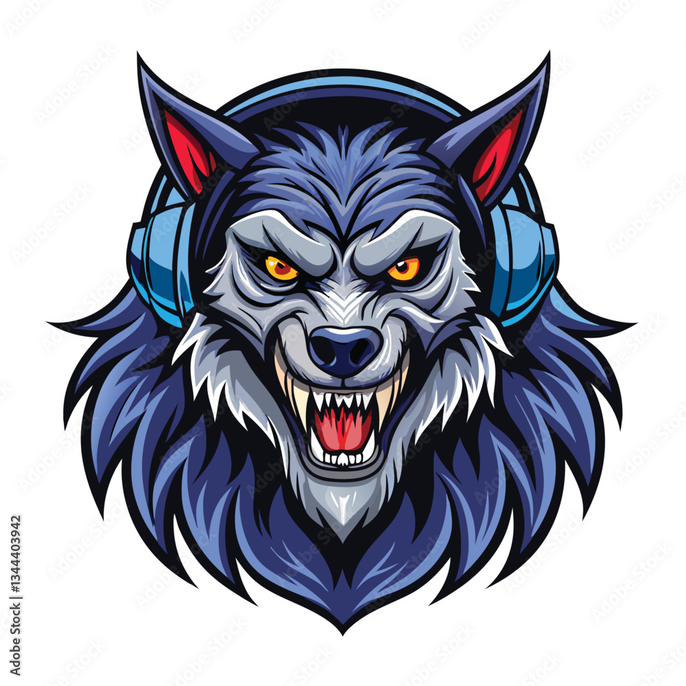 create-a-fierce-lion-wearing-headphones mascot create-a-fierce-lion-wearing-headphones mascot
