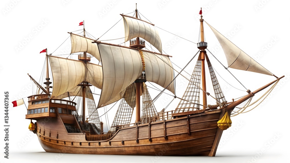Naklejka premium Galleon Ship