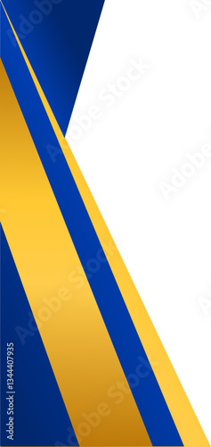Blue Gold Border Certificate