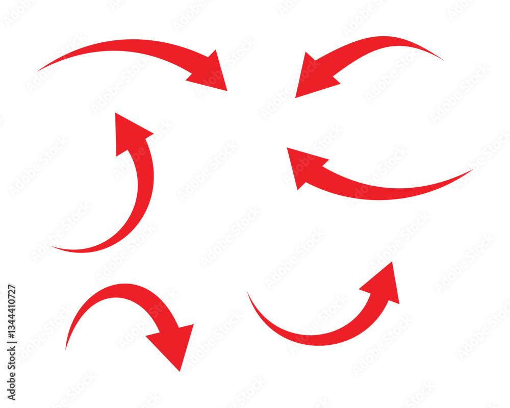 curve arrow icon. flat style. arrow icon for your web site design, logo, app, UI. arrow indicated the direction symbol. curved arrow sign