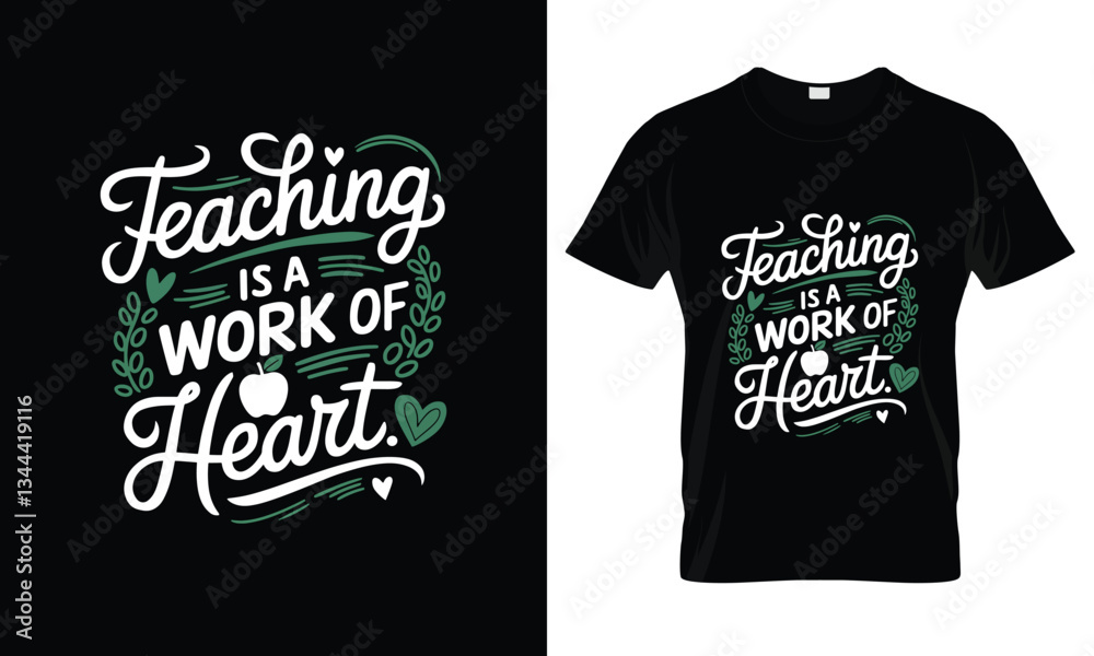 The best teachers teach from the heart t-shirt The best teachers teach from the heart t-shirt