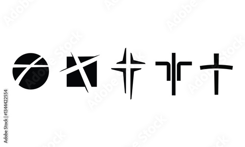 Sermon  Christian Cross Icon Vector Images