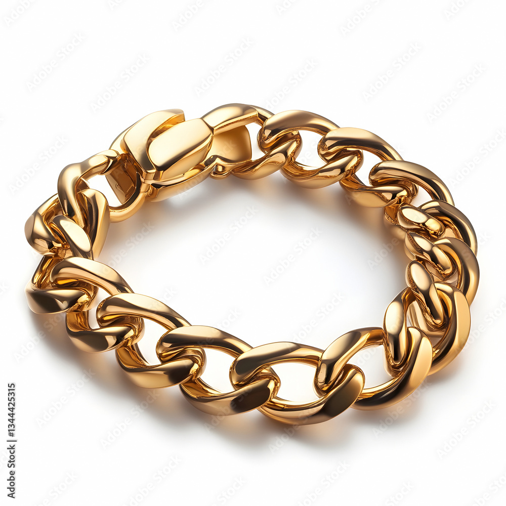 Obraz premium gold chain, golden chain isolated