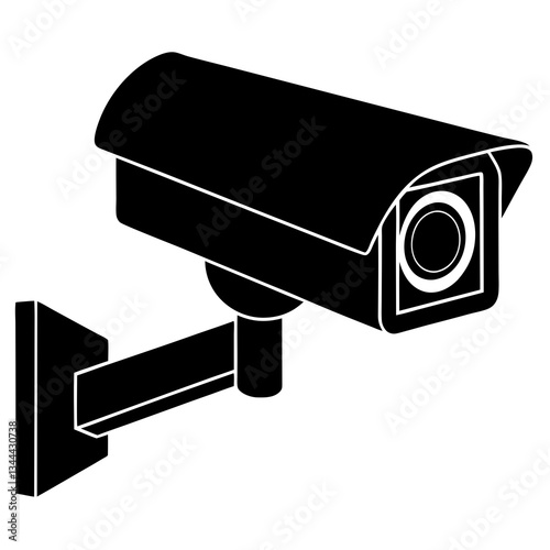 security camera isolated on white