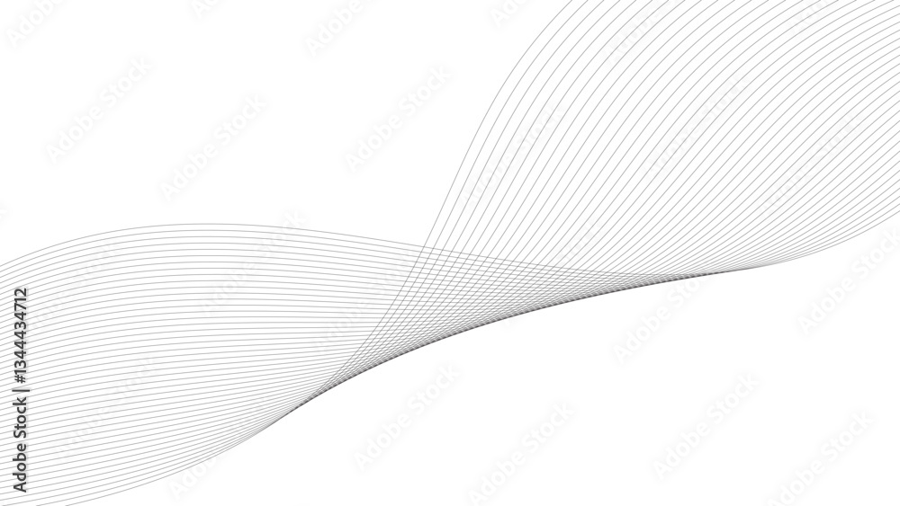 Fototapeta premium Abstract wave line for banner, template, wallpaper background with wave design. 