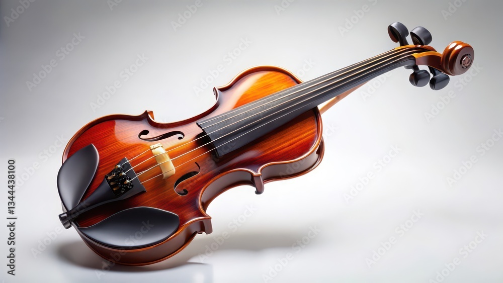 Fototapeta premium Violin on White Background