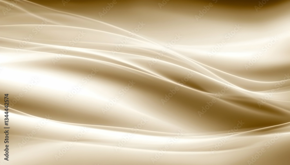 Obraz premium Abstract beige and cream wave background; elegant, smooth, flowing lines. Perfect for websites, presentations, or design projects needing a sophisticated backdrop.