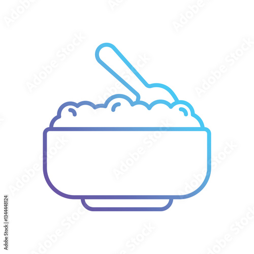 Oatmeal Vector icon