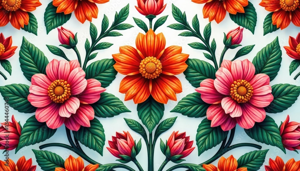 Intricate floral design, repeating seamlessly , retro, repeating Intricate floral design, repeating seamlessly , retro, repeating