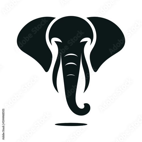 elephant vector silhouette logo illustration