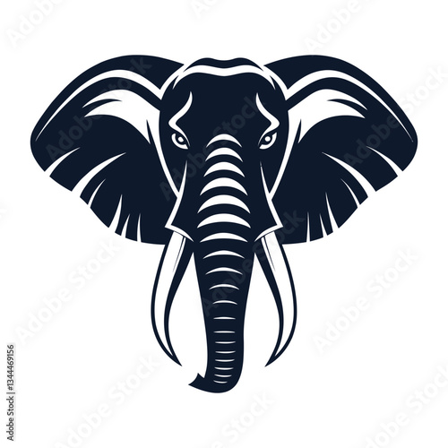 elephant vector silhouette logo illustration