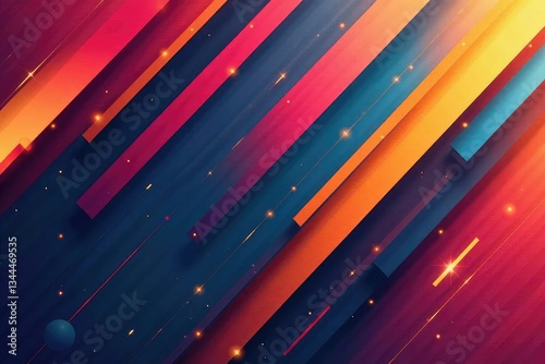 Geometric abstract wallpaper, bold lines and shapes in muted tones, graphic, design