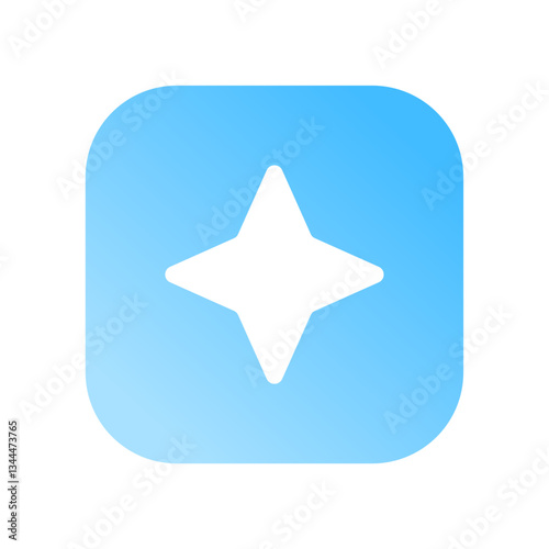 star vector icon isolated on transparent background