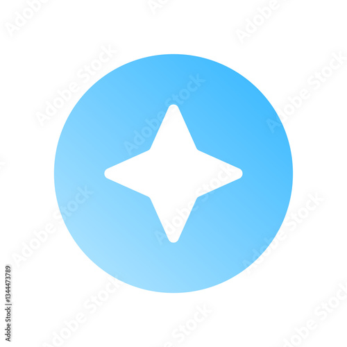 star vector icon isolated on transparent background