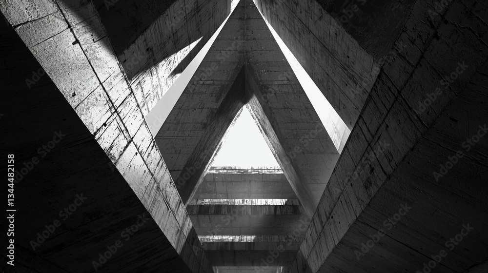 Fototapeta premium Industrial Concrete Interior Structure