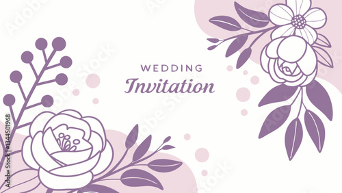 watercolor wedding invitation