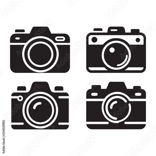  Solid Black Camera Icons