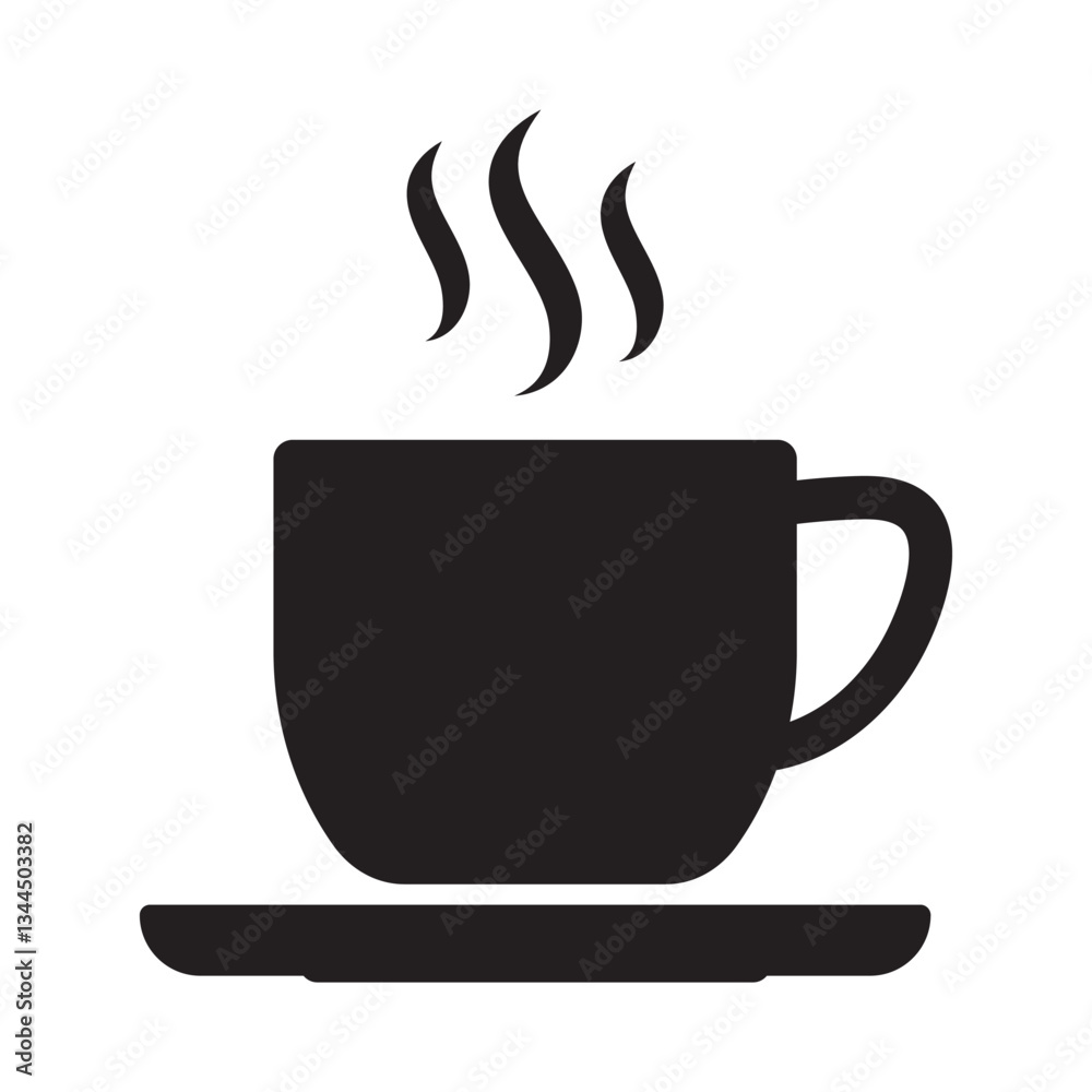 Coffee cup icon. Drink icon. Coffee cup icon. Drink icon.