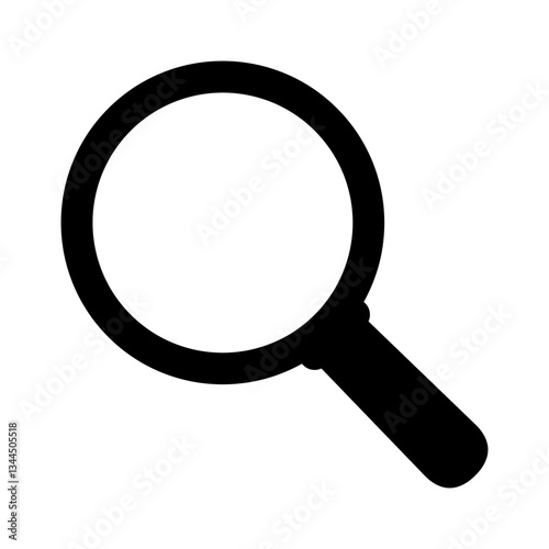 Magnifying glass icon, loupe icon. Search icon.