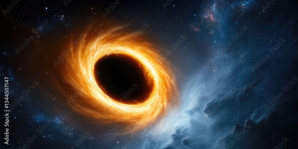 Obraz premium Galactic Core with a Dark Matter Black Hole