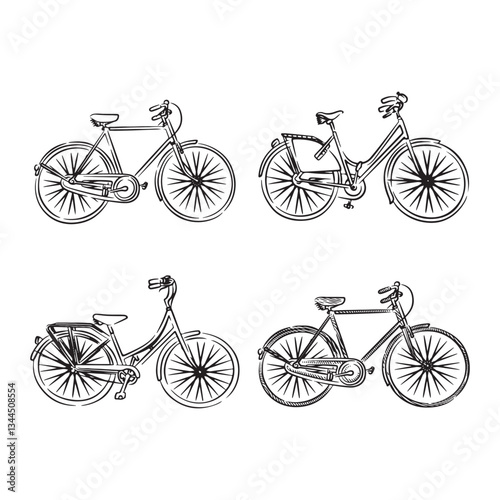 A Detailed Vector Bicycle Design