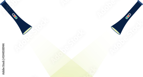 Illustration of a Flashlight, Modern Torch
