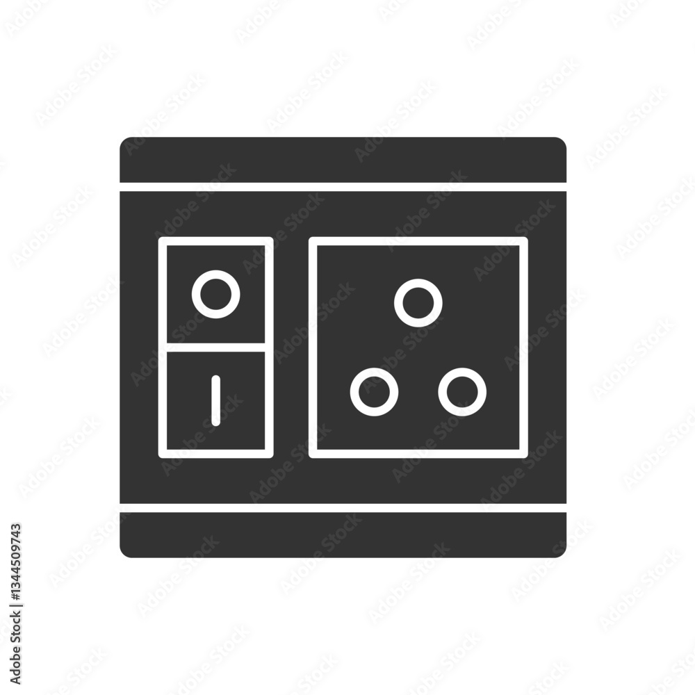 Socket Switch Icon Sign Symbol Socket Switch Icon Sign Symbol