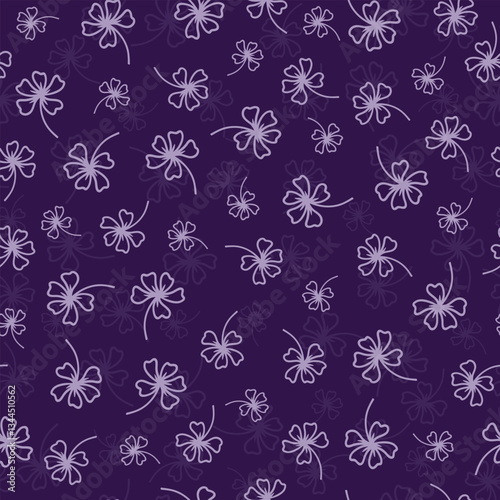 Nice simple flower seamless pattern