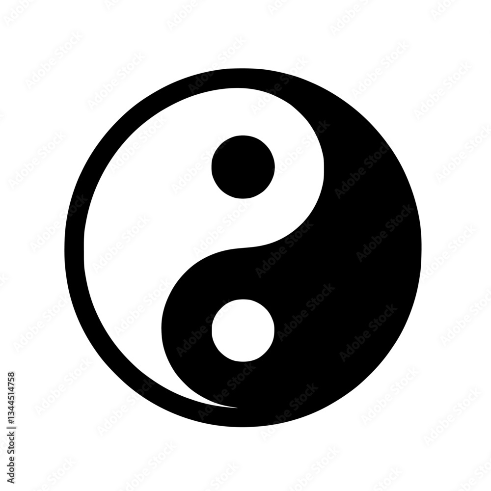 Yin Yang vector, black and white Yin Yang Yin Yang vector, black and white Yin Yang
