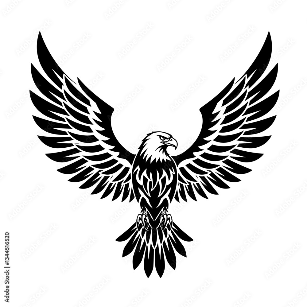 Fototapeta premium Bold Tribal Tattoo Designs Striking Black & White Vector Art