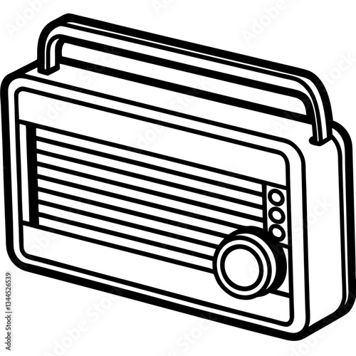 retro radio icon