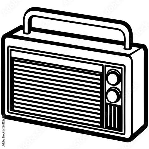 portable radio cassette player