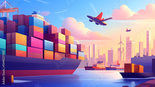 Abstract Concept Vector Illustration of Customs Clearance Process and Procedures