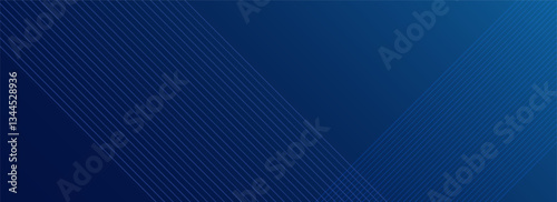 Modern abstract dark navy blue banner background. Vector abstract graphic design banner pattern background template.