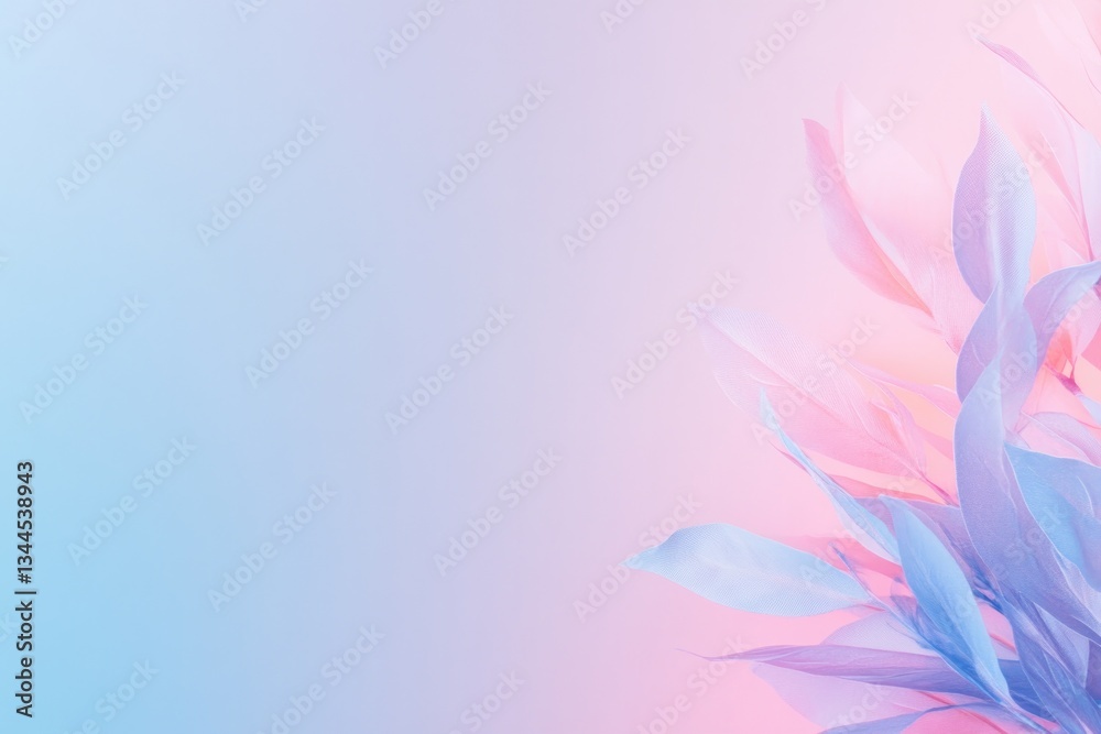 Fototapeta premium vibrant swirling floral patterns in abstract design set against soft gradient background
