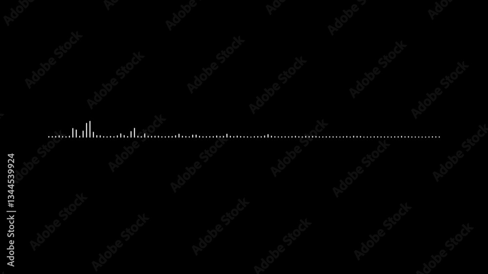 4K Audio Wave Animation with Seamless Sound Frequency Movements Over a Deep Black Background. 4K Audio Wave Animation with Seamless Sound Frequency Movements Over a Deep Black Background.
