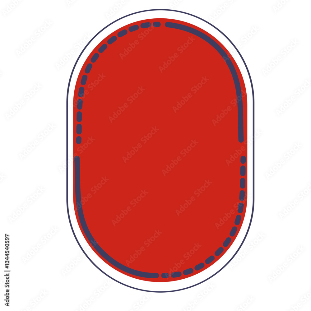 Obraz premium Red badge 