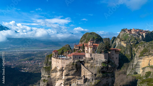 Meteora is a rocky region w...