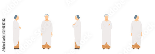 Set of a woman. Modern design.