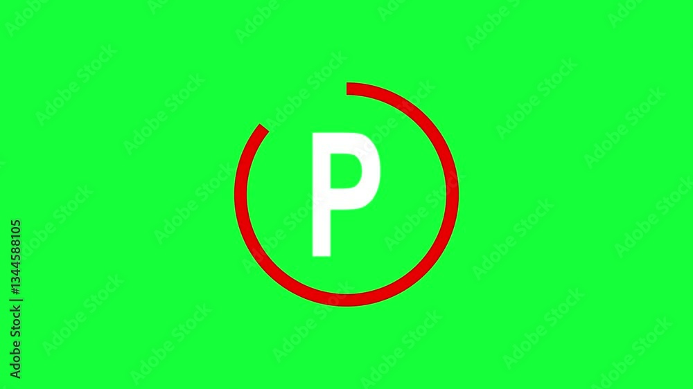 no parking sing, icon, animated no parking, 4k no parking sing, icon, animated no parking, 4k