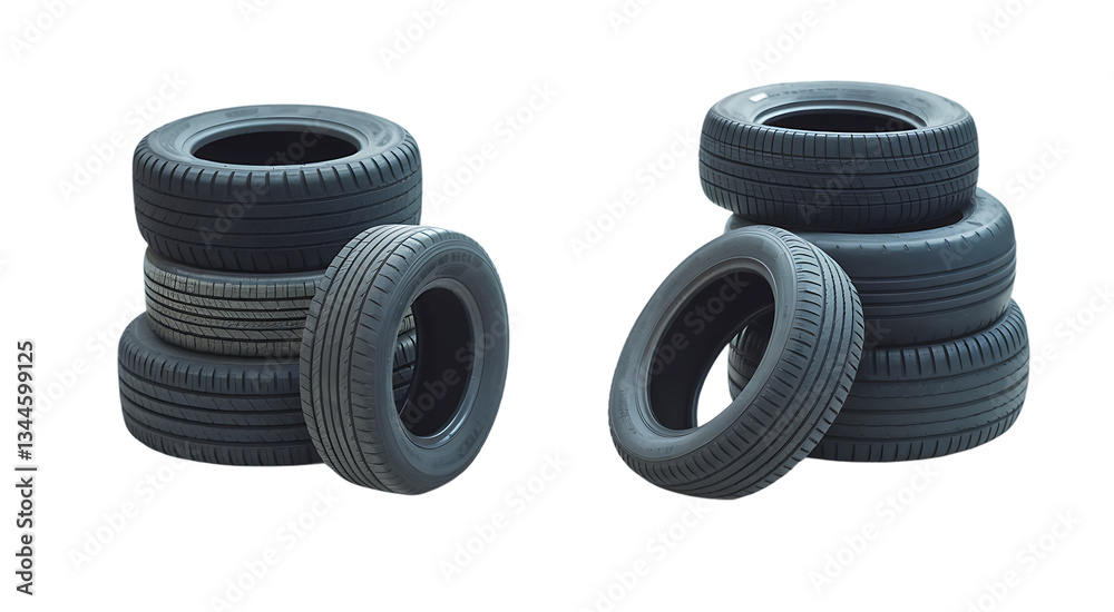 car tires isolated