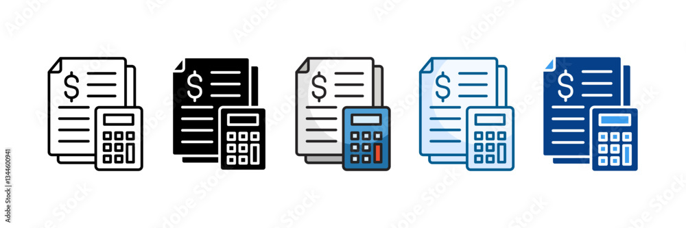 Calculation Icon Set Multiple Style Collection Calculation Icon Set Multiple Style Collection