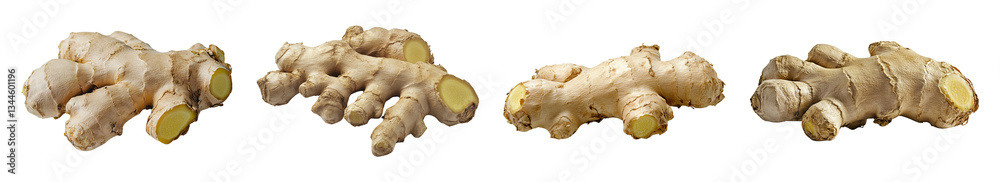 Raw ginger roots, fresh rhizomes, organic spice ingredient, whole unpeeled ginger, textured beige knobs, culinary aromatic root, natural herbal medicine, earthy tubers, irregular shapes Raw ginger roots, fresh rhizomes, organic spice ingredient, whole unpeeled ginger, textured beige knobs, culinary aromatic root, natural herbal medicine, earthy tubers, irregular shapes