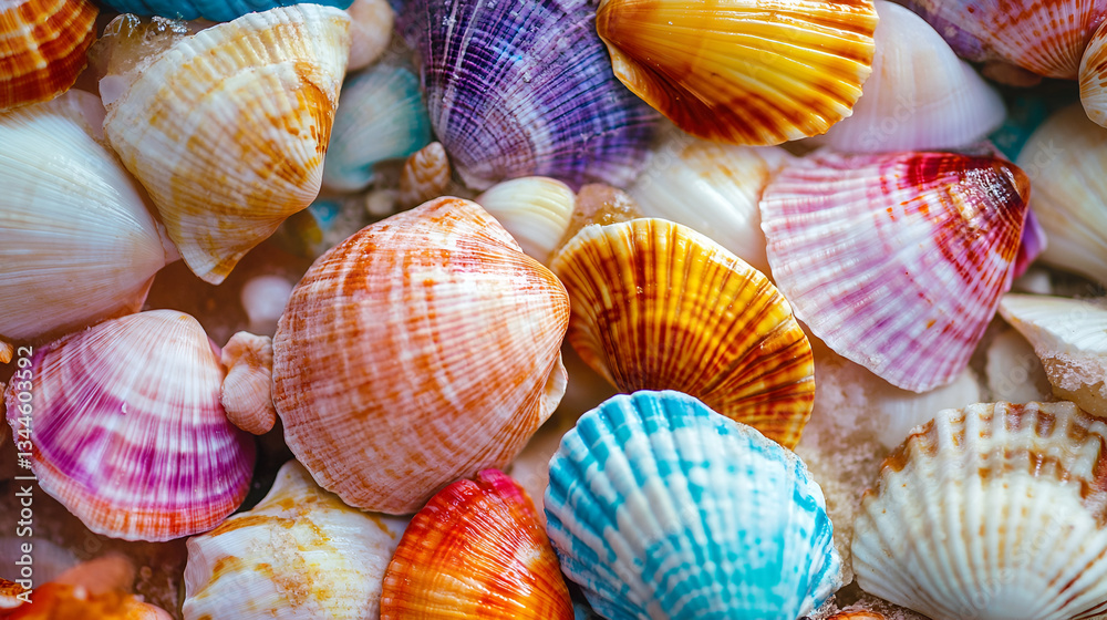 Background of colorful seashell Background of colorful seashell