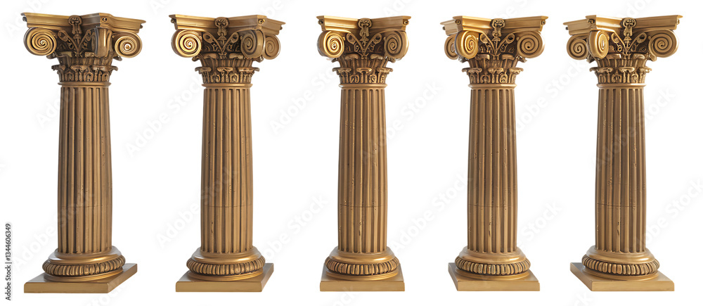 Greek Colum isolated