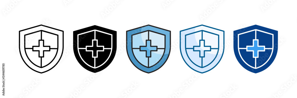 Defense Icon Set Multiple Style Collection Defense Icon Set Multiple Style Collection