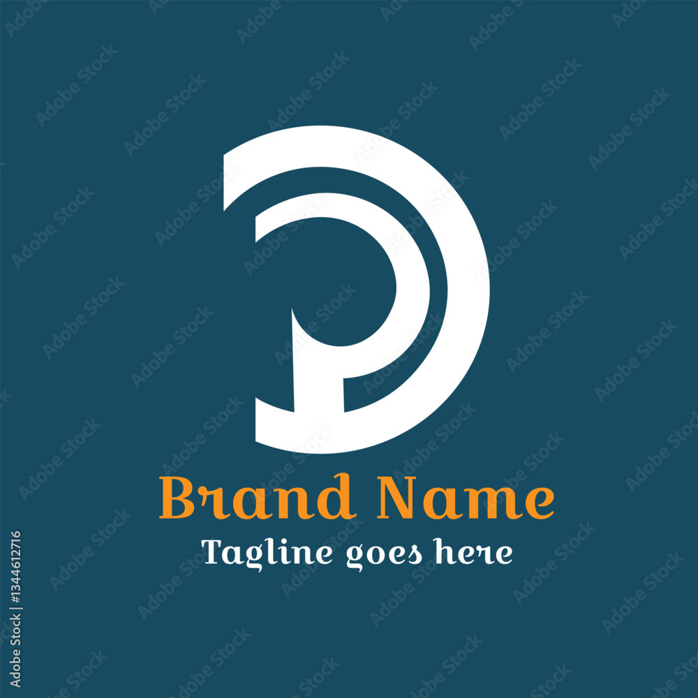 Abstract company logo design with a modern symbol and 3D vector concept for business, technology, and web branding Abstract company logo design with a modern symbol and 3D vector concept for business, technology, and web branding
